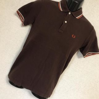 フレッドペリー(FRED PERRY)の90s フレッドペリー ワンポイント ロゴ刺繍 半袖 ポロシャツ　  S(ポロシャツ)