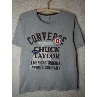 コンバース(CONVERSE)のo2987　CONVERSE　コンバース　tシャツ　プリント＋ワッペン　デザイン(Tシャツ/カットソー(半袖/袖なし))