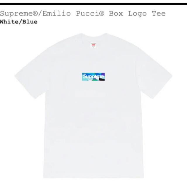 Supreme Emilio Pucci Box Logo Tee Lトップス