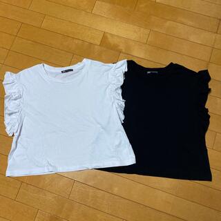 ザラ(ZARA)のZARAカットソー 2枚セット(カットソー(半袖/袖なし))