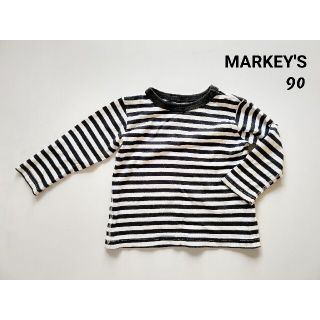 マーキーズ(MARKEY'S)の◎ ９０》MARKEY'S ボーダー長袖Ｔシャツ 黒(Tシャツ/カットソー)