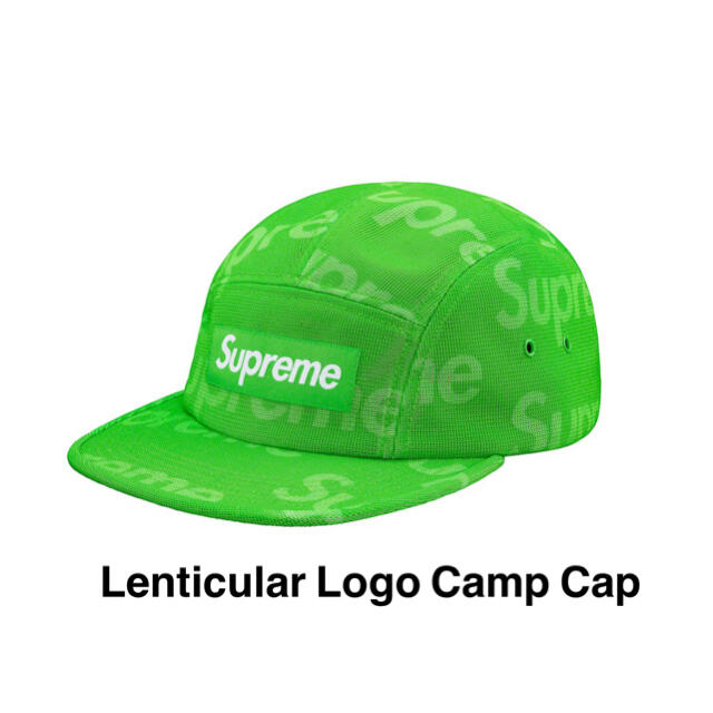 2019SS Lenticular Logo Camp Cap Lime 新品