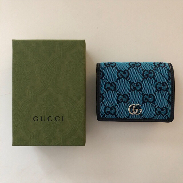 Gucci(グッチ)の【＊ようよ＊様専用】GUCCI 二つ折り財布 GGマーモント レディースのファッション小物(財布)の商品写真