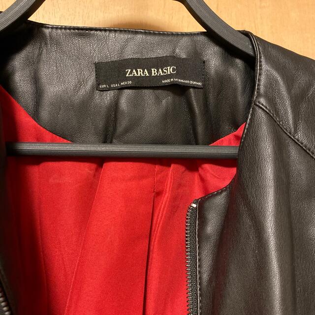 ZARA BASIC 革ジャン レザージャケット ライダース