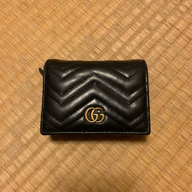 Gucci(グッチ)のGUCCI 〔GGマーモント〕 カードケース (コイン＆紙幣入れ付き）最終値下げ レディースのファッション小物(財布)の商品写真