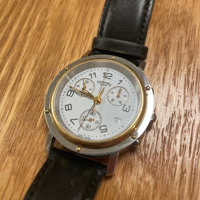 限定販売】 エルメス HERMES クリッパー・クロノグラフ メンズ