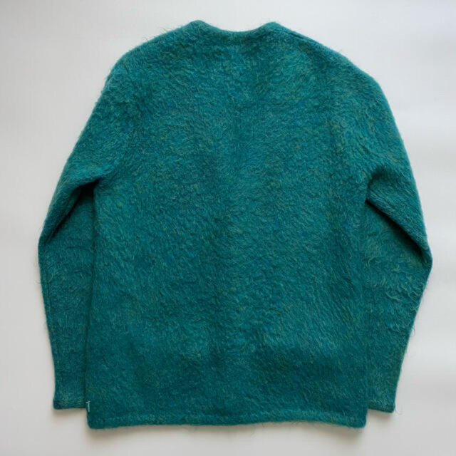 新品タグ付きSupreme mohair cardigan 15FW ターコイズ