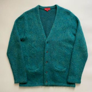 シュプリーム(Supreme)の新品タグ付きSupreme mohair cardigan 15FW ターコイズ(カーディガン)