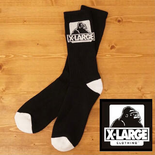 エクストララージ(XLARGE)のX-LARGE ロゴ ソックス 靴下  エクストララージ　ブラック(ソックス)