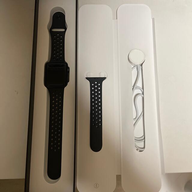 【開店記念セール！】 Watch Apple - GPS 42mm Nike+ Series3 Watch Apple 腕時計(デジタル)