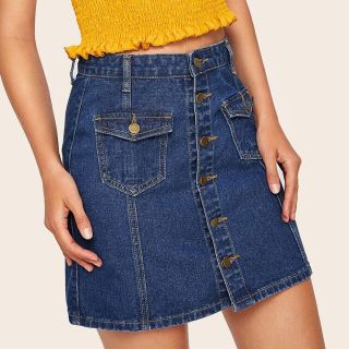 ザラ(ZARA)のZARA ショート 台形 デニム ミニスカート おしゃれ(ミニスカート)