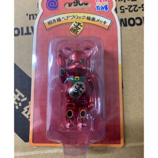 メディコムトイ(MEDICOM TOY)のBE@RBRICK 招き猫梅金メッキ　100%(その他)