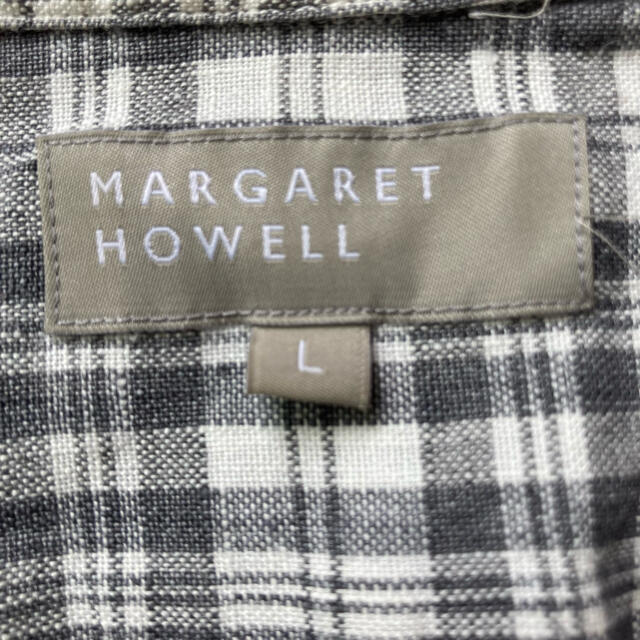 MARGARET HOWELL(マーガレットハウエル)の七夕様♡ マーガレットハウエル リネンチェックシャツ 麻 メンズ レディース メンズのトップス(シャツ)の商品写真