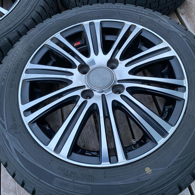 DUNLOP(ダンロップ)の☆軽自動車用☆weds製14インチ☆人気レオニス☆155/65R14☆N-BOX 自動車/バイクの自動車(タイヤ・ホイールセット)の商品写真