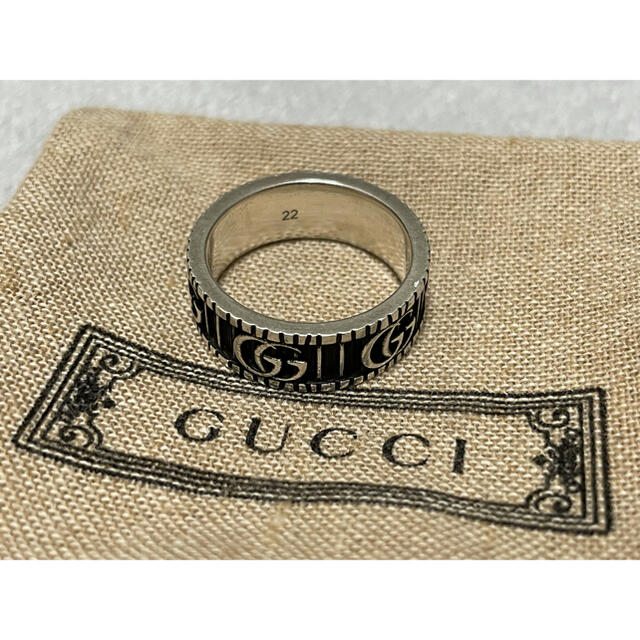 Gucci(グッチ)のGUCCI ダブルG シルバーリング メンズのアクセサリー(リング(指輪))の商品写真