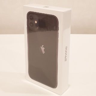 アイフォーン(iPhone)の新品【iPhone11】256GB　シムフリー　アイフォン　ブラック(スマートフォン本体)