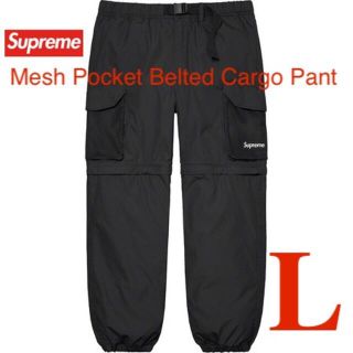 シュプリーム(Supreme)のSupreme Mesh Pocket Belted Cargo Pant(ワークパンツ/カーゴパンツ)