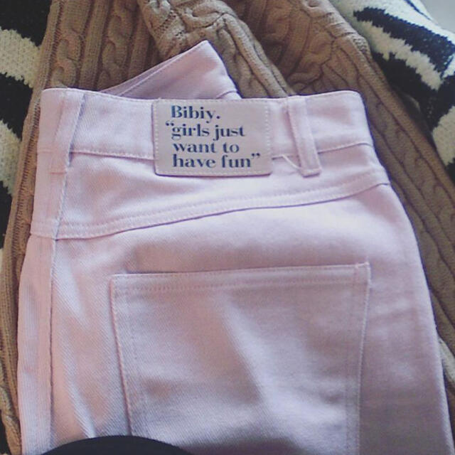 Honey mi Honey(ハニーミーハニー)のすず様専用　6月21日までBibiy. original pink denim  レディースのパンツ(デニム/ジーンズ)の商品写真