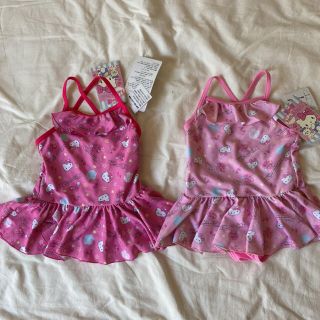 サンリオ(サンリオ)の新品♡ハローキティ　水着　女の子　95  ワンピース　双子(水着)