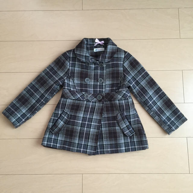 H&M(エイチアンドエム)のH&M kidsコート キッズ/ベビー/マタニティのキッズ服女の子用(90cm~)(コート)の商品写真