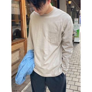 コモリ(COMOLI)の【CIOTA/シオタ】スビンコットン10/-度詰め吊り天竺ポケット付きロンT(Tシャツ/カットソー(七分/長袖))