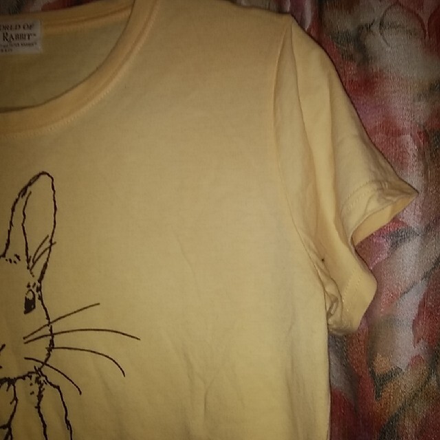 💟ピーターラビット🐰💞イエローTシャツ💞LLサイズ💟 レディースのトップス(Tシャツ(半袖/袖なし))の商品写真