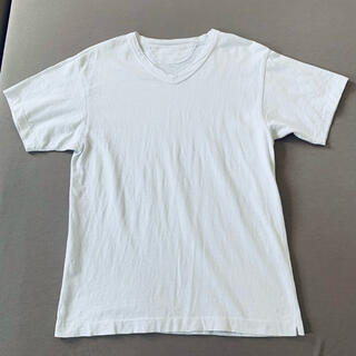 フォーティーファイブアールピーエム(45rpm)の45rpm   Tシャツ　V襟　サイズ2 白　ホワイト　カットソー　半袖(Tシャツ/カットソー(半袖/袖なし))