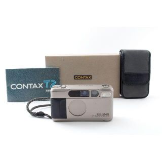 キョウセラ(京セラ)のCONTAX T2 チタンシルバー 【外観綺麗・動作確認済】(フィルムカメラ)