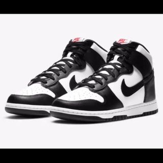 ナイキ(NIKE)のNIKE DUNK ダンク black and white high26.5cm(スニーカー)