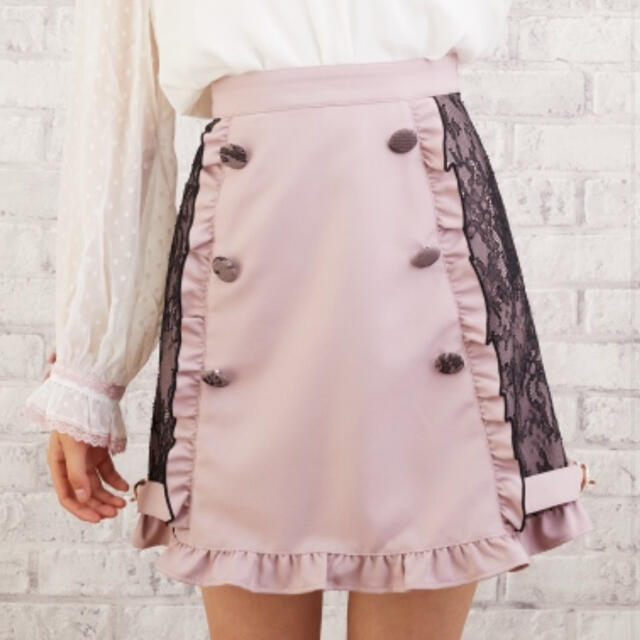 LIZ LISA(リズリサ)の♡裾バックル台形スカート♡ レディースのスカート(ミニスカート)の商品写真