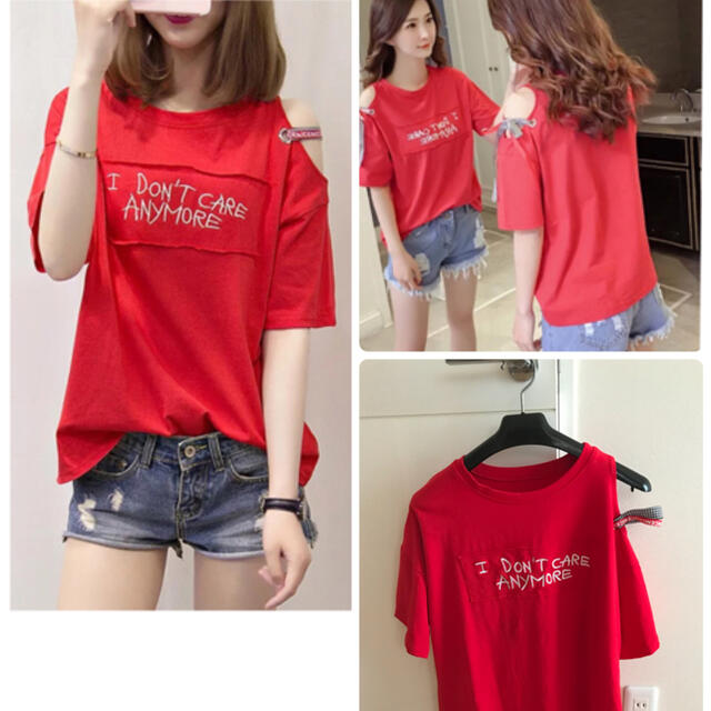 韓国ファッションTシャツ  レディースのトップス(Tシャツ(半袖/袖なし))の商品写真