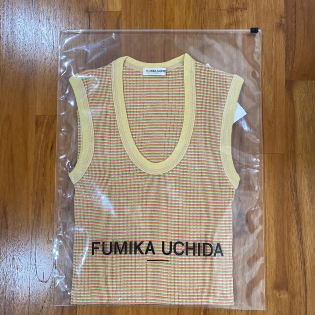 新品 FUMIKA_UCHIDA BORDER U-NECK NO-SLEEVE | フリマアプリ ラクマ