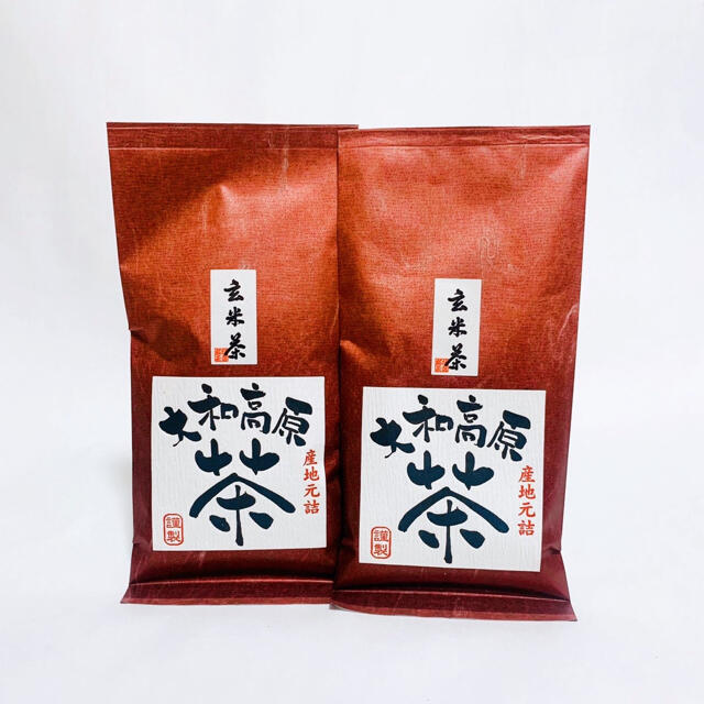 奈良県産　大和茶　玄米茶　2本セット　中尾農園 食品/飲料/酒の飲料(茶)の商品写真