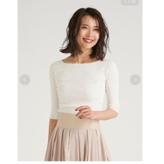 フレイアイディー(FRAY I.D)のFRAY ID♡ボートネックリブニット今期新品未使用(カットソー(長袖/七分))