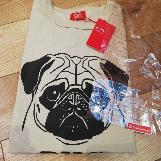 半袖　OJICO Tシャツパグ柄　犬柄二枚 レディースのトップス(Tシャツ(半袖/袖なし))の商品写真