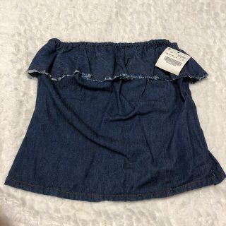 ザラ(ZARA)のZARA   デニム♡ チューブトップ(ベアトップ/チューブトップ)