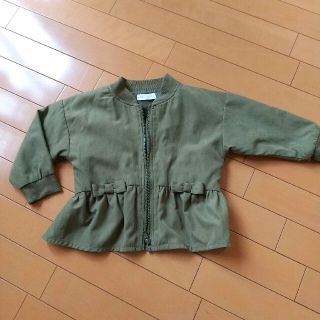 ジャケット　上着　薄手　リボン　100cm　子供服(ジャケット/上着)