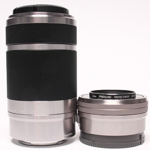 SONY(ソニー)の【新品級】SONY PZ16-50mm & E55-210mm スマホ/家電/カメラのカメラ(レンズ(ズーム))の商品写真