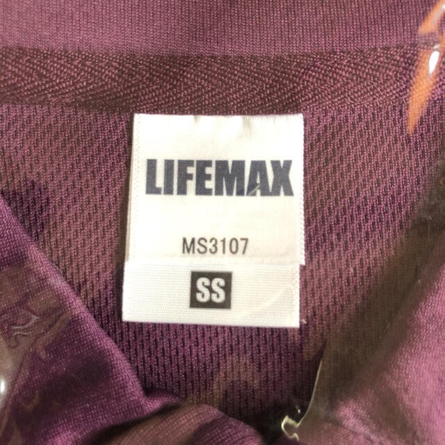 【新品】LIFEMAX ライフマックス 半袖 ドライポロシャツ パープル SS メンズのトップス(ポロシャツ)の商品写真