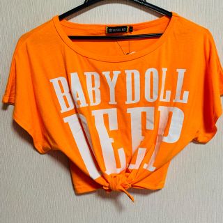 ベビードール(BABYDOLL)の【ベビードールディープ】【新品タグ付き】ネオンオレンジワイドTシャツ♪(Tシャツ/カットソー)