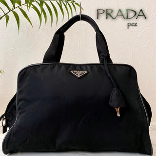プラダ(PRADA)の極美品 正規品 PRADA プラダ 約15万 テスート レザートートバッグ 鞄(ボストンバッグ)