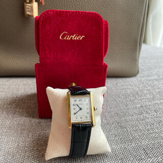 Cartier カルティエ Tank Quartz アラビア文字盤 レディース