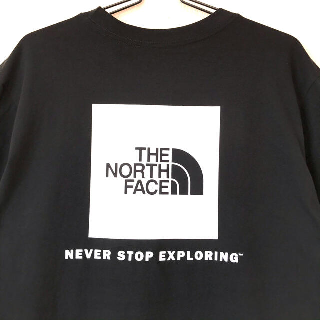 THE NORTH FACE(ザノースフェイス)のみにいさん専用  新品 ノースフェイス BOX ロンT 黒 白 3XL 4L メンズのトップス(Tシャツ/カットソー(七分/長袖))の商品写真