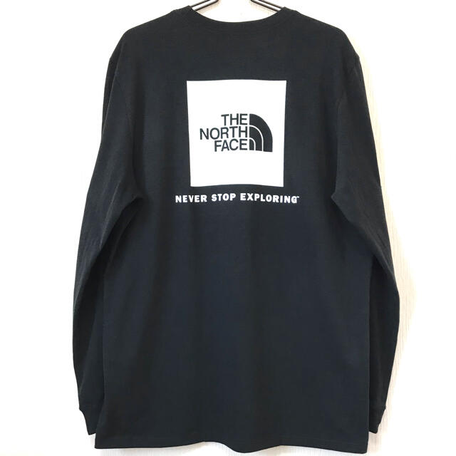 THE NORTH FACE(ザノースフェイス)のみにいさん専用  新品 ノースフェイス BOX ロンT 黒 白 3XL 4L メンズのトップス(Tシャツ/カットソー(七分/長袖))の商品写真