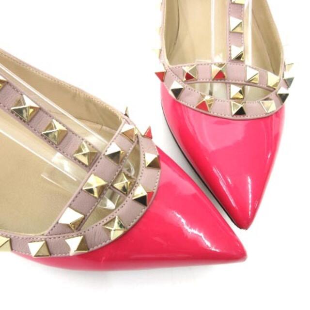 ヴァレンティノ VALENTINO ロックスタッズ パンプス フラット 36