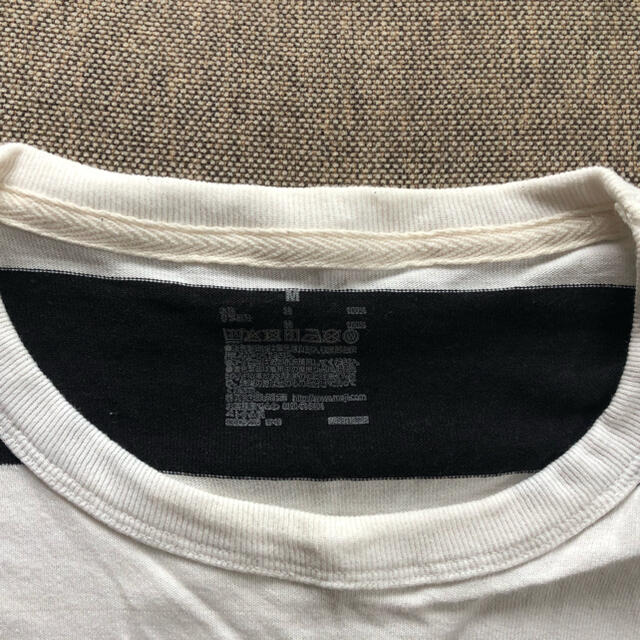 MUJI (無印良品)(ムジルシリョウヒン)の無印良品　Tシャツ　ボーダー柄 メンズのトップス(Tシャツ/カットソー(七分/長袖))の商品写真