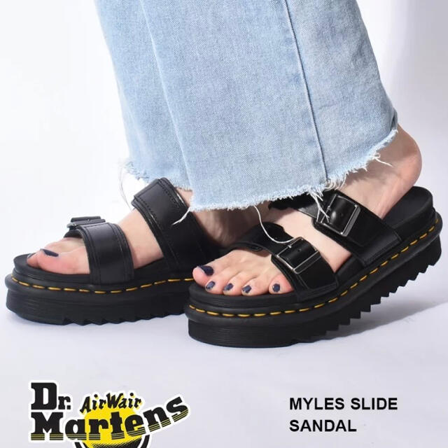 Dr.Martens(ドクターマーチン)のSALE 新品ドクターマーチン myles slide 23cm 厚底サンダル レディースの靴/シューズ(サンダル)の商品写真