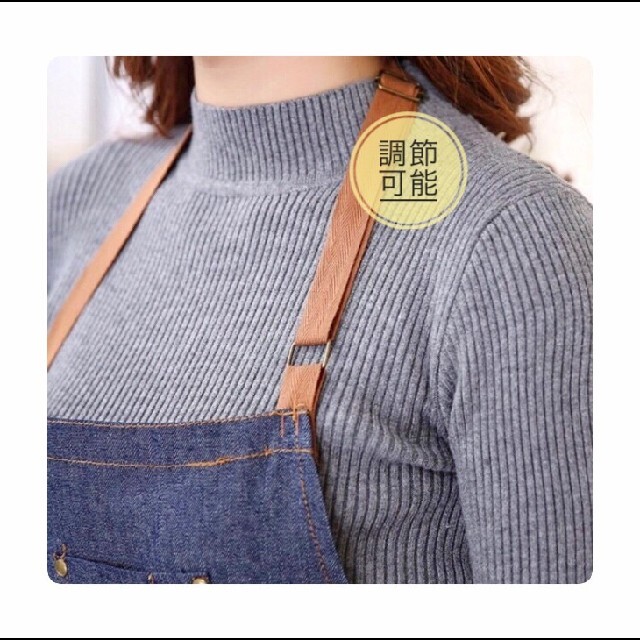 エプロン デニム キッチン ガーデニング おしゃれ denim apron インテリア/住まい/日用品のキッチン/食器(その他)の商品写真