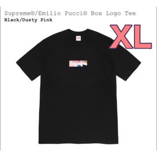 シュプリーム(Supreme)のSupreme Emilio Pucci Box Logo Tee black(Tシャツ/カットソー(半袖/袖なし))