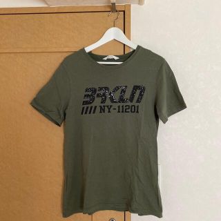 エイチアンドエム(H&M)のお値下げ！美品☆H&M  半袖Tシャツ 170  カーキ色(Tシャツ/カットソー(半袖/袖なし))